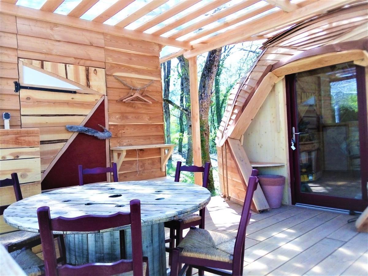 Habitat Createur - Hebergements Insolites Au Camping Municipal "Les Ecureuils" Recoubeau-Jansac Luaran gambar
