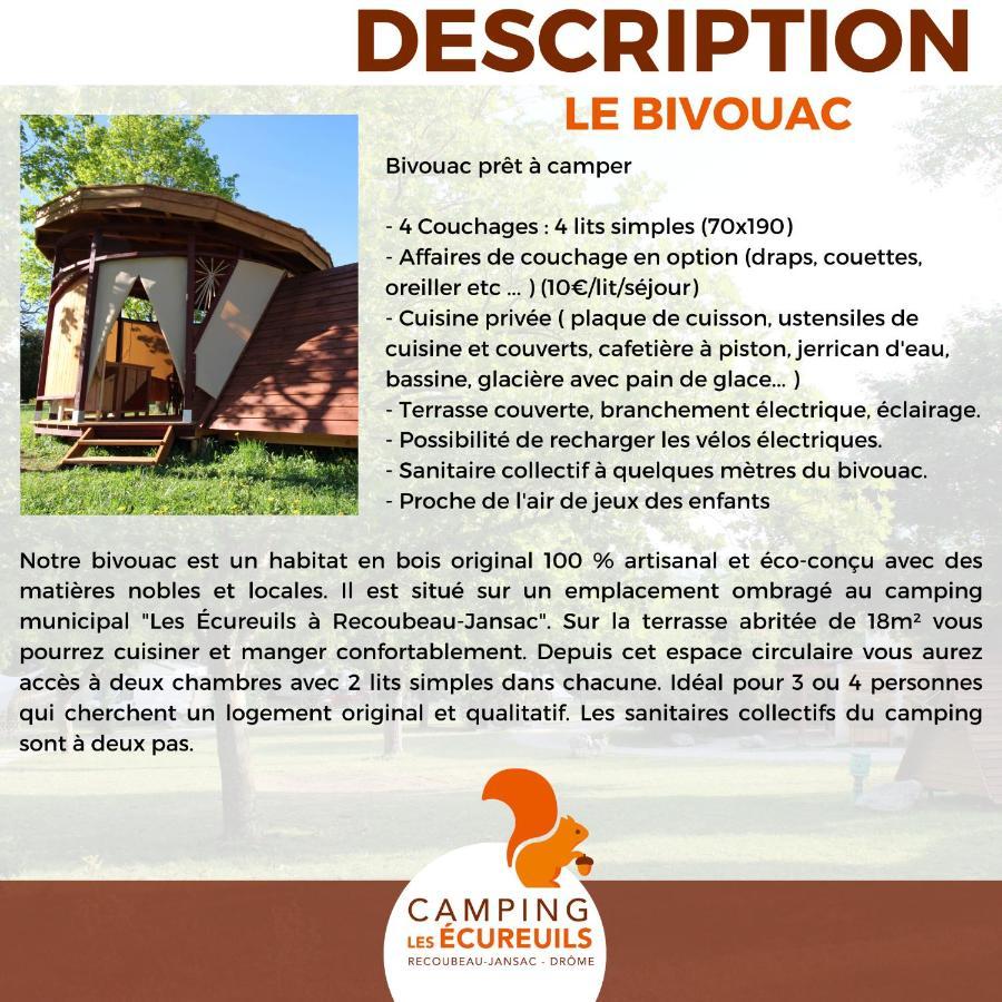 Habitat Createur - Hebergements Insolites Au Camping Municipal "Les Ecureuils" Recoubeau-Jansac Luaran gambar